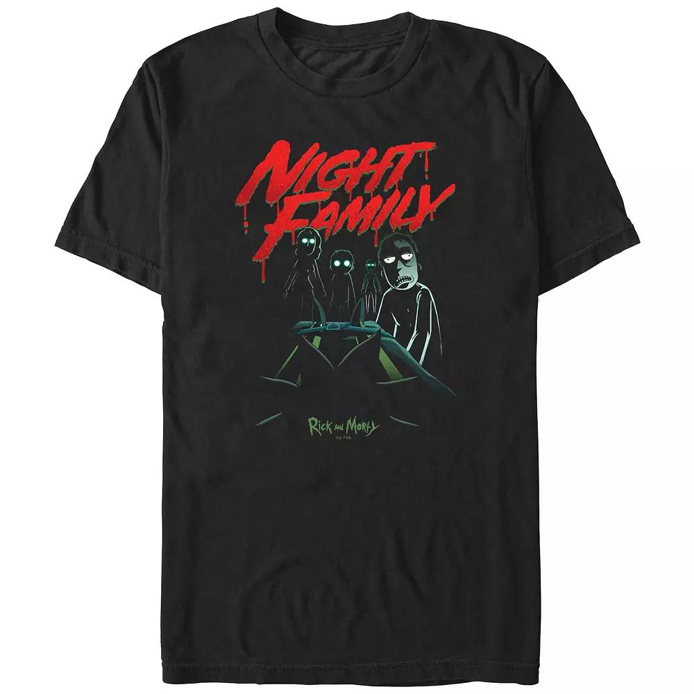 Men's Rick And Morty Night Family Graphic Tee,  Product Image
