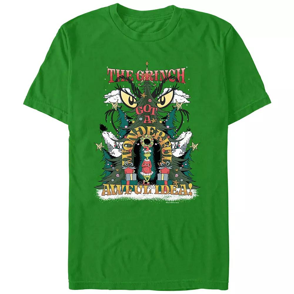 Big & Tall Dr. Seuss Grinch Got A Wonderful Awful Idea Graphic Tee, Men's,  Product Image