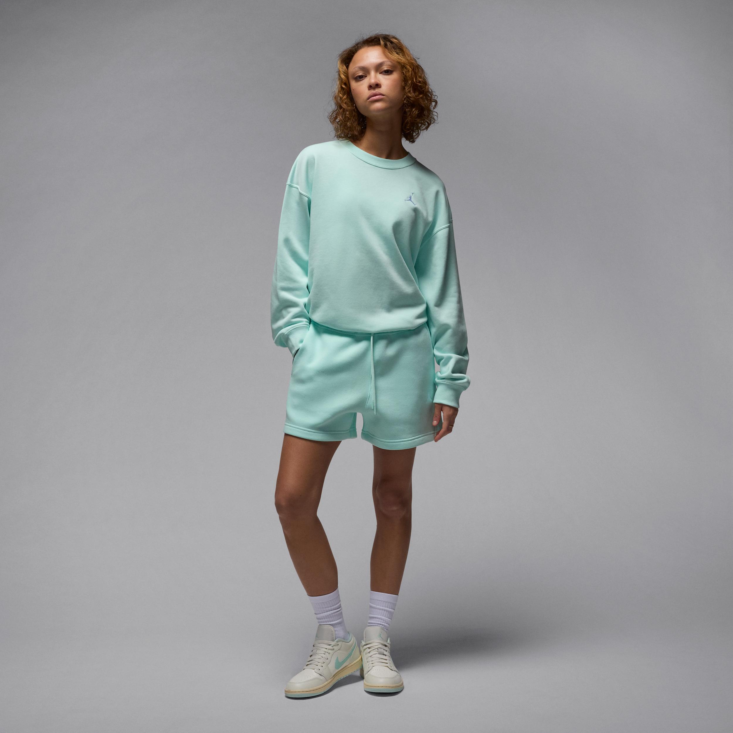 Womens Jordan Brooklyn Fleece French Terry Crew-Neck Sweatshirt | HJ1353-357 Product Image