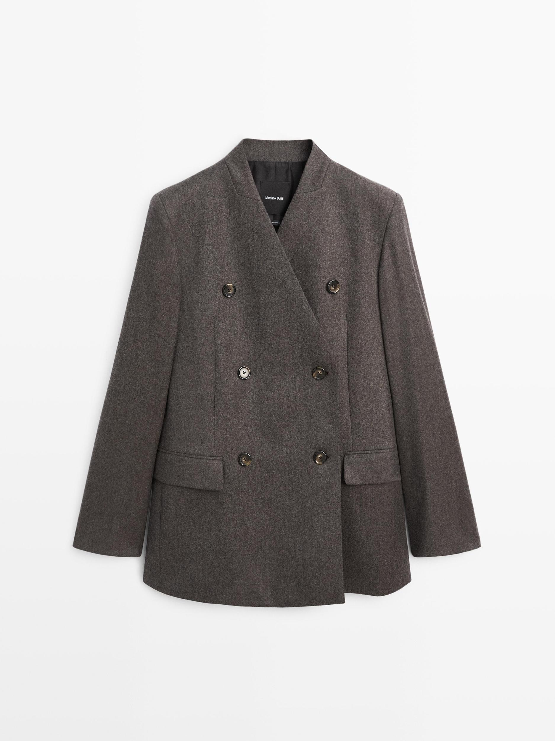 100% wool melange suit blazer Product Image