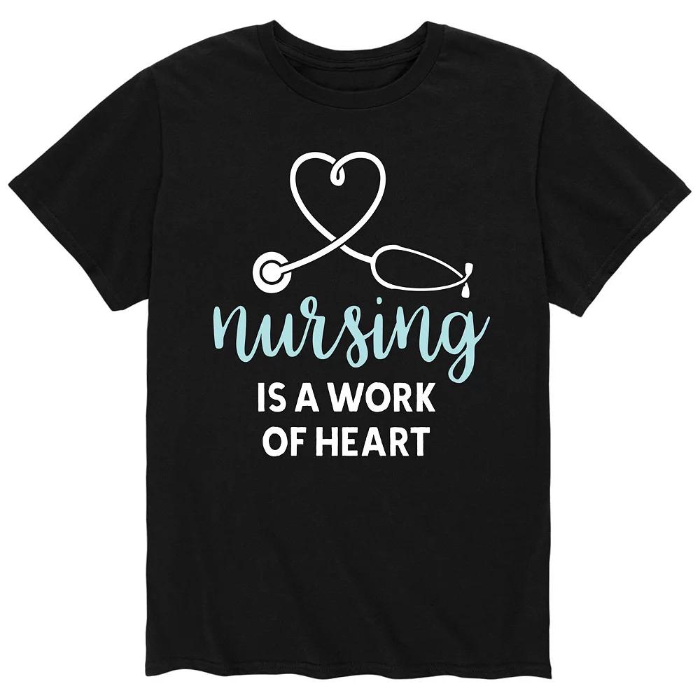 Men's Nurses Work Of Heart Tee,  Product Image