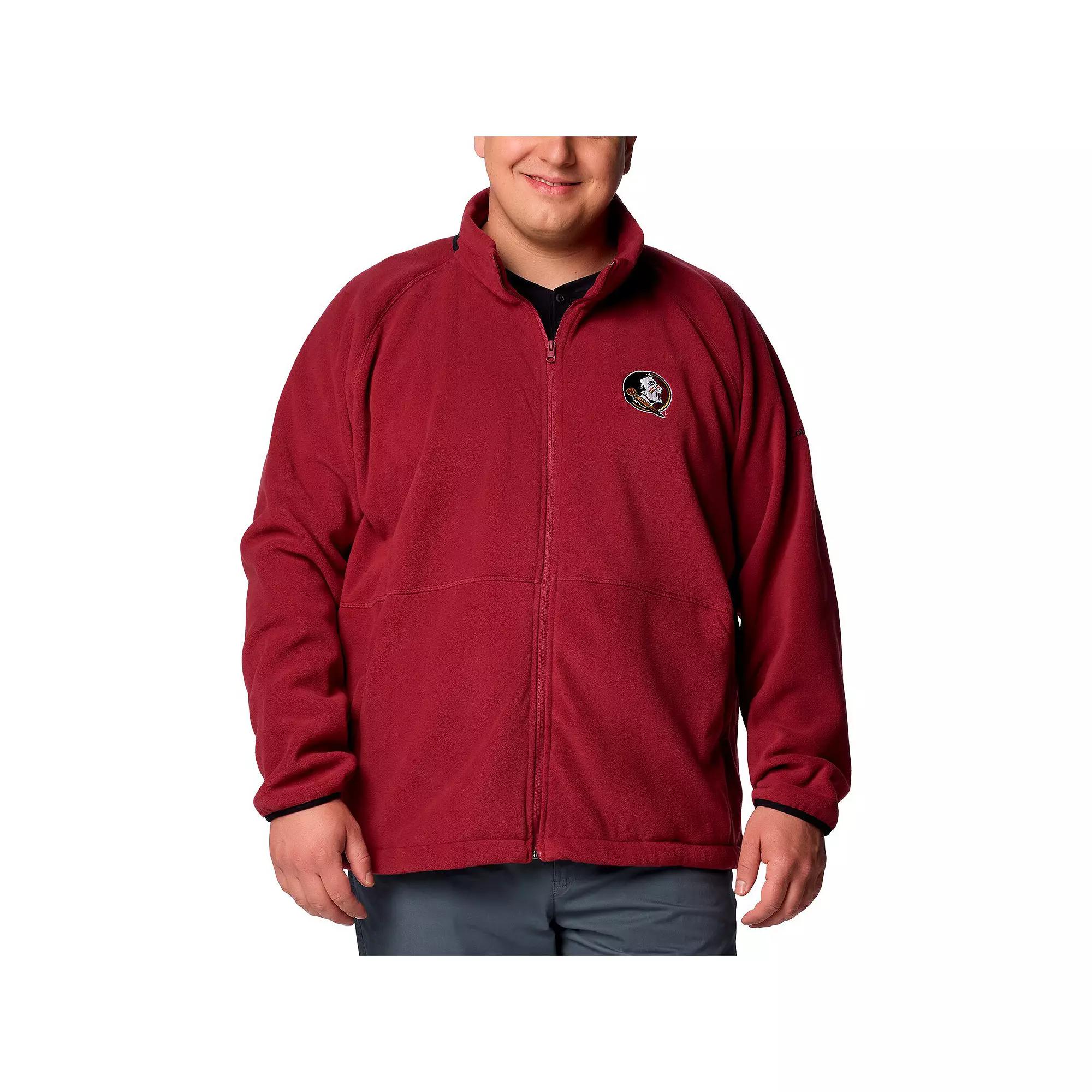 Men's Columbia Garnet Florida State Seminoles Big & Tall Flanker IV Fleece Raglan Full-Zip Jacket,  Product Image