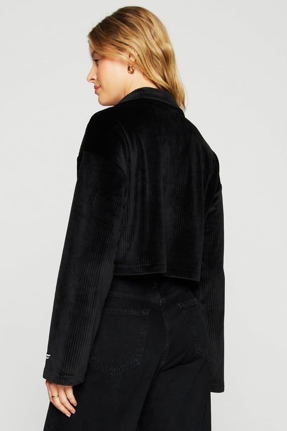 Plush Rib Half Zip Sweatshirt Product Image