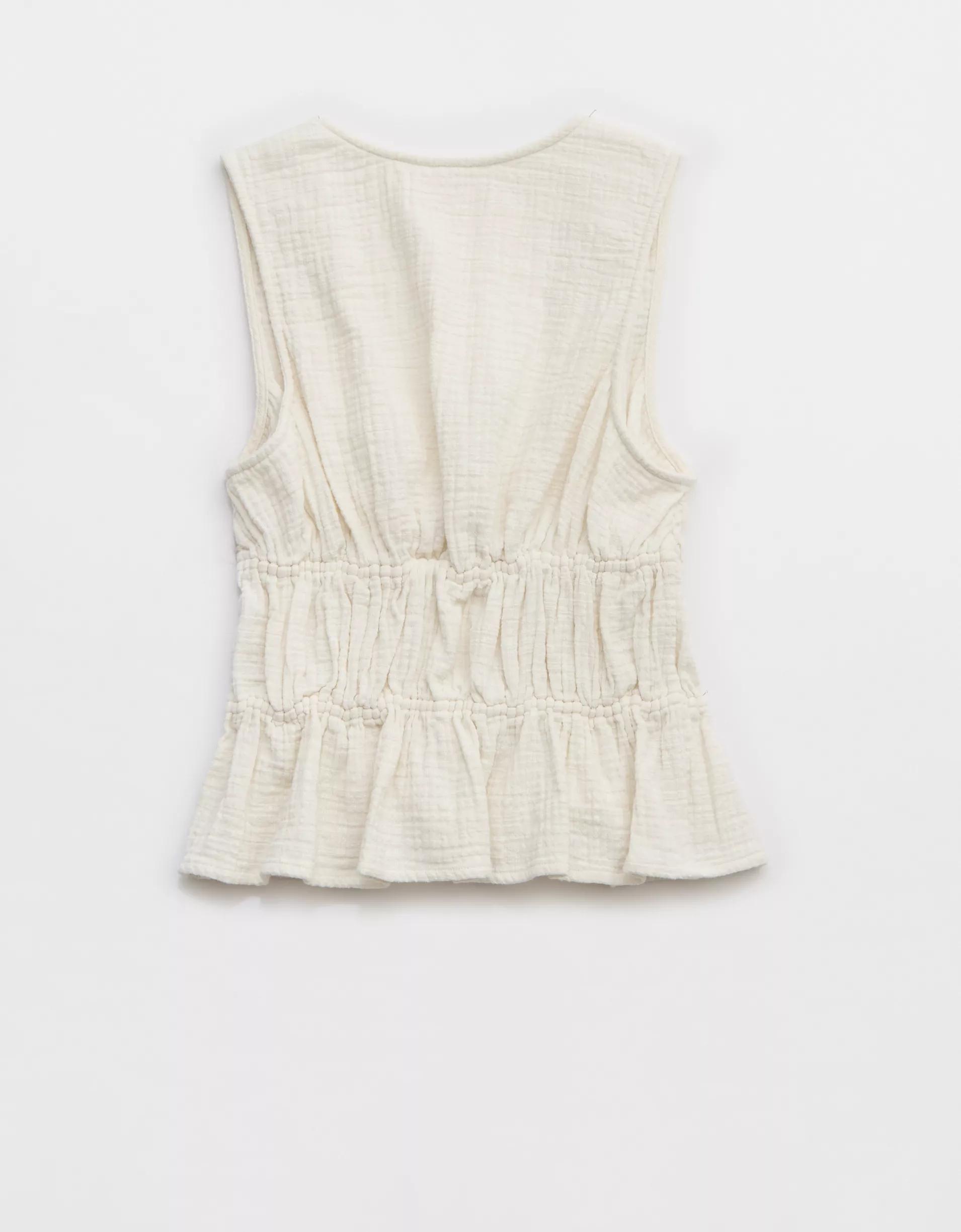 Aerie Tie Front Tank Top Product Image