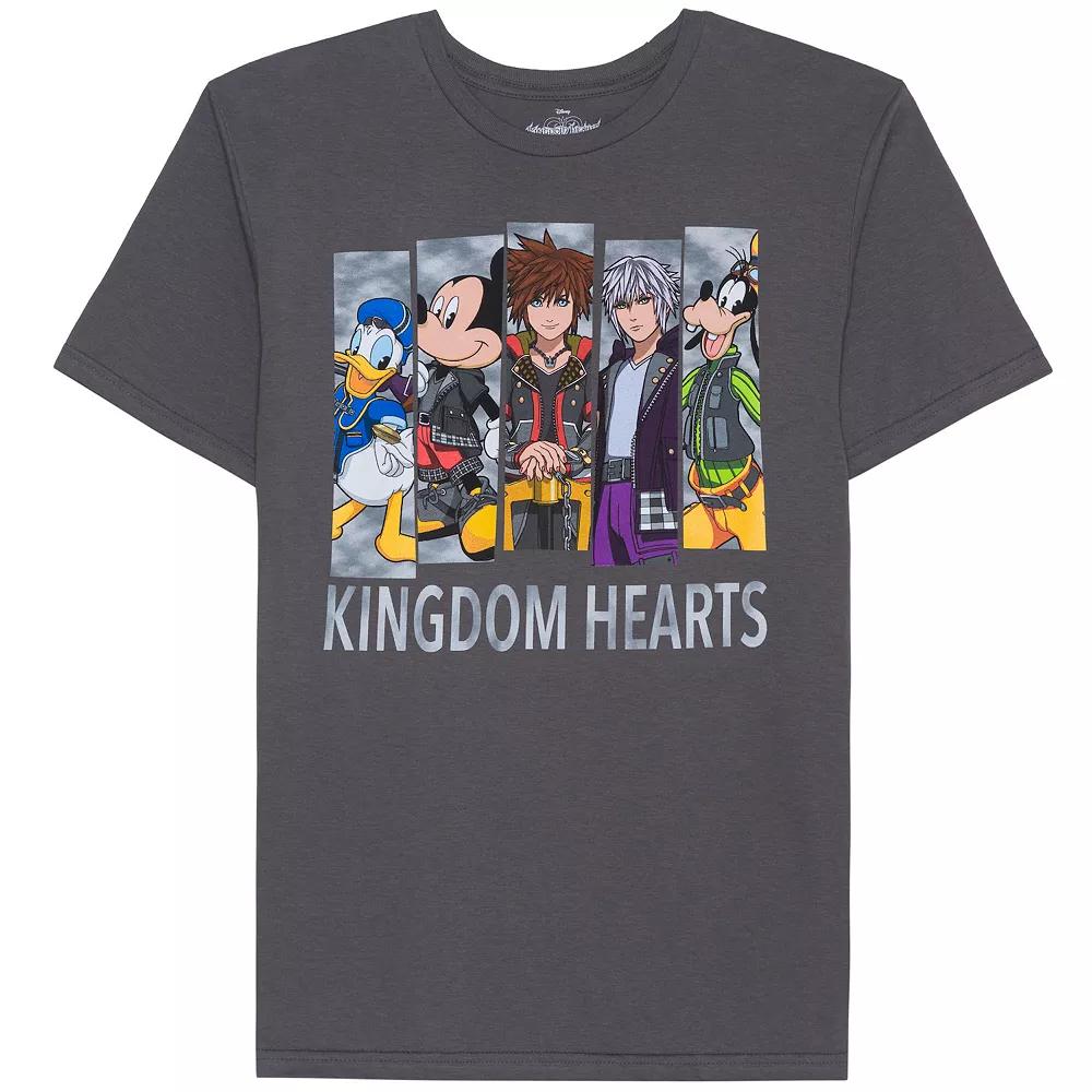 Disney's Kingdom Hearts Men's Character Blocks Graphic Tee, Size: XL, Grey Gray Product Image