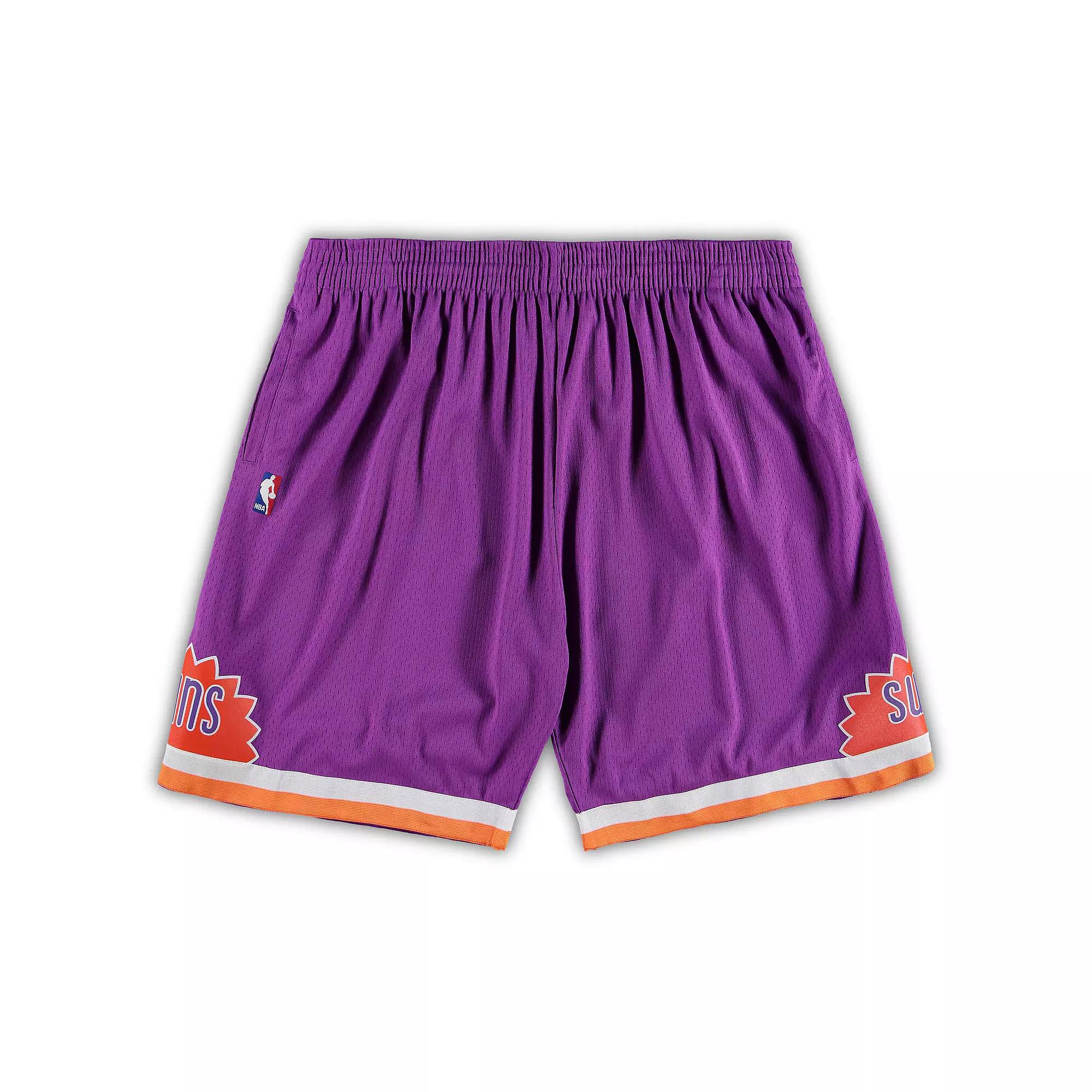 Men's Mitchell & Ness Purple Phoenix Suns Big & Tall Hardwood Classics Team Swingman Shorts,  Product Image