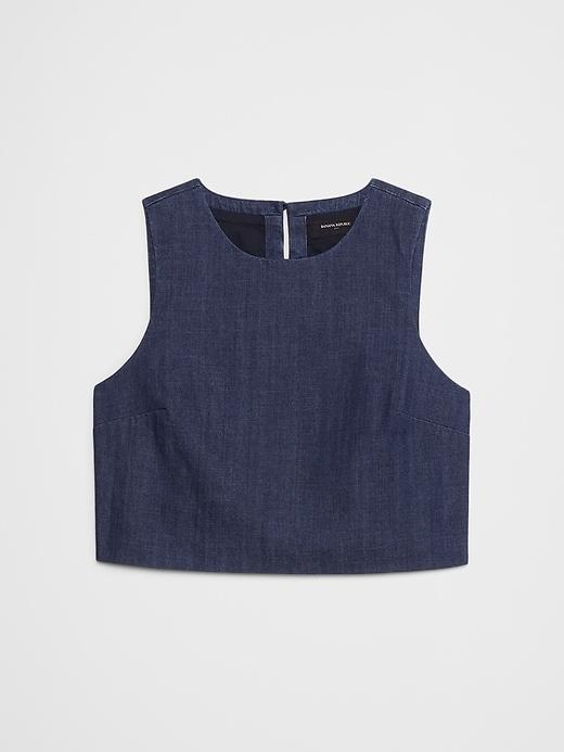 Cropped Denim Shell Product Image