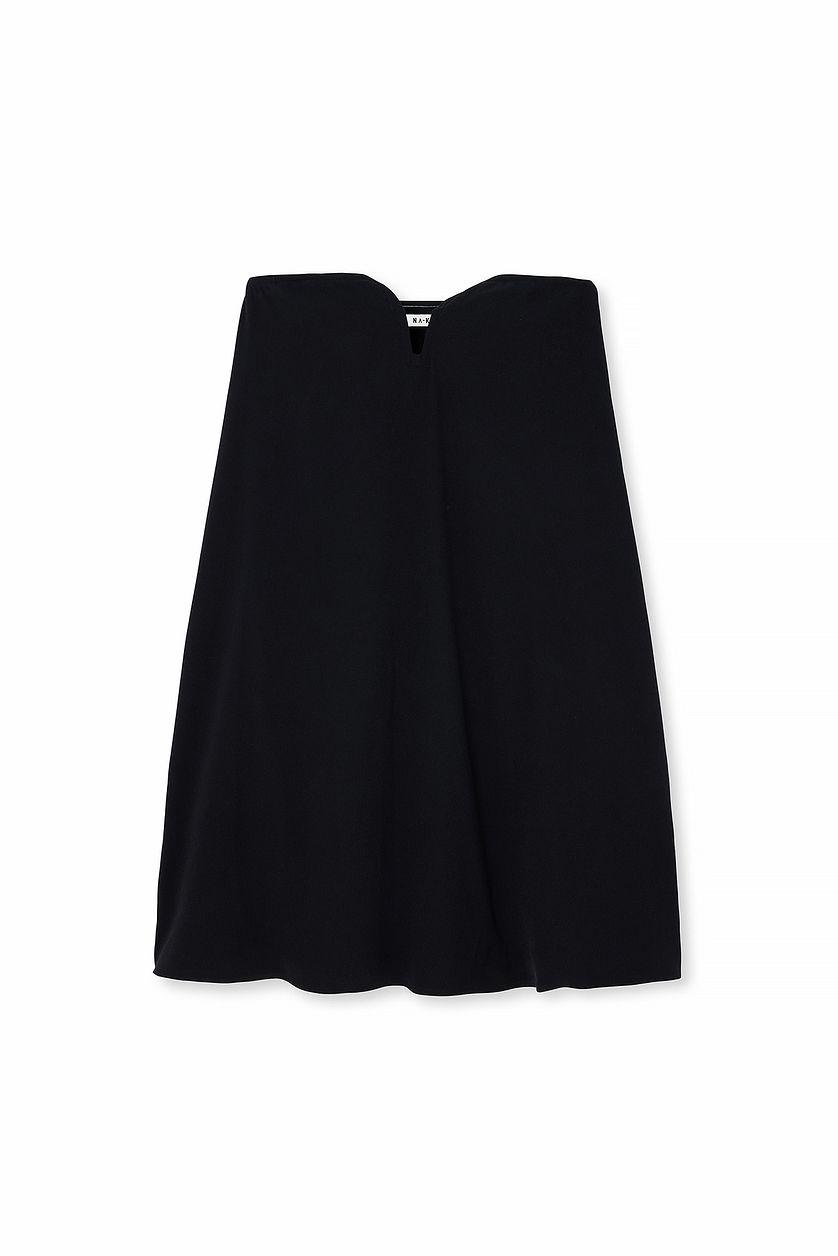 Woven Heart Shaped Mini Dress Product Image