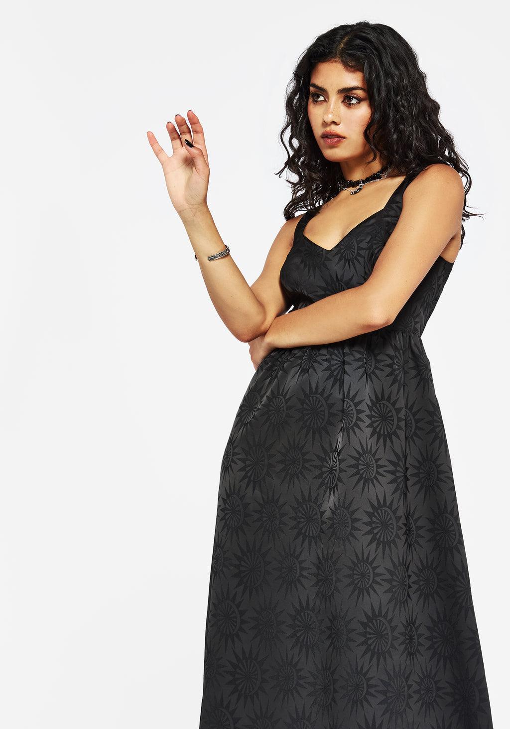 Semine Celestial Printed Cami Midi Dress Product Image