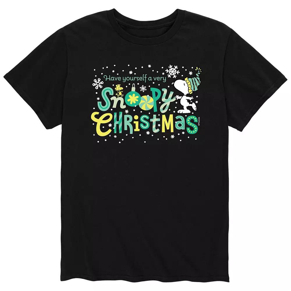 Men's Peanuts Snoopy Christmas Tee,  Product Image