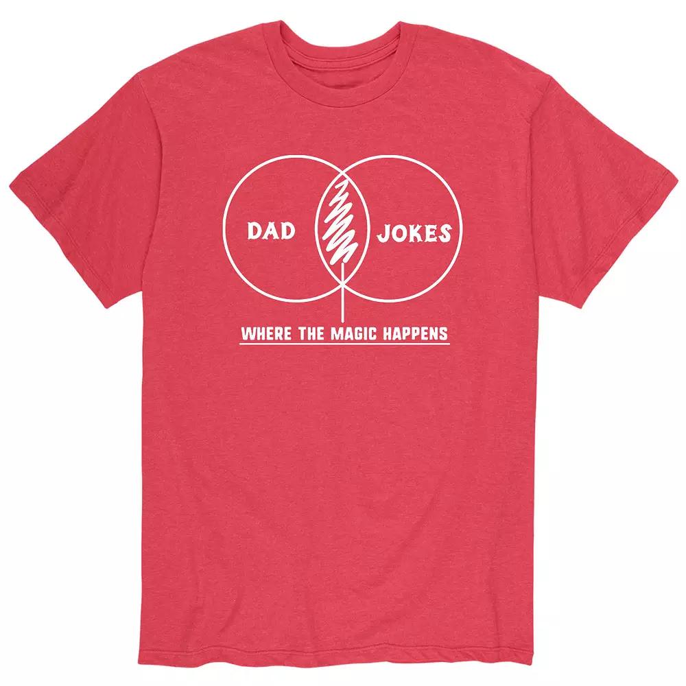 Men's Dad Joke Venn Diagram Tee,  Product Image