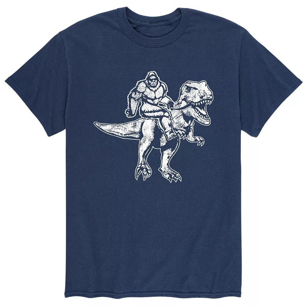 Men's Bigfoot Riding T-Rex Tee,  Product Image