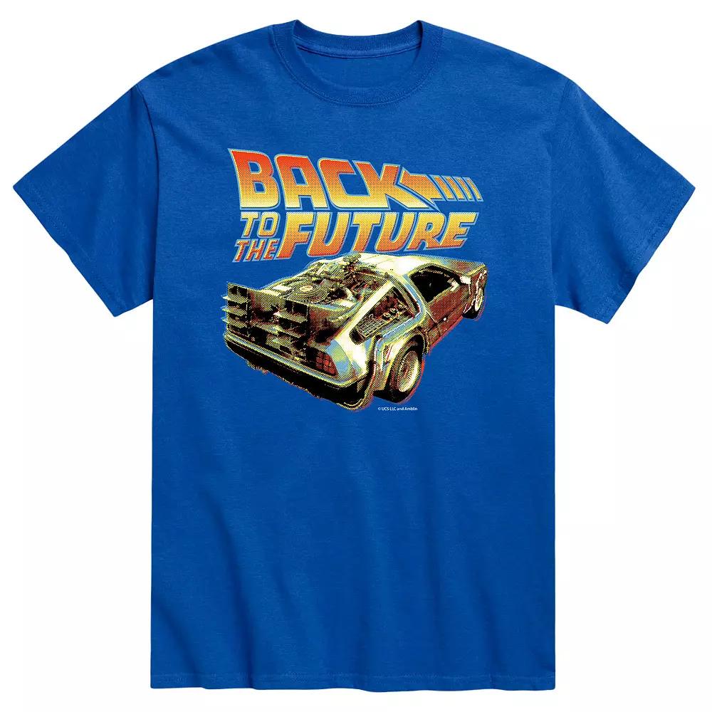 Big & Tall Back to the Future Delorean Closeup Graphic Tee, Men's,  Product Image