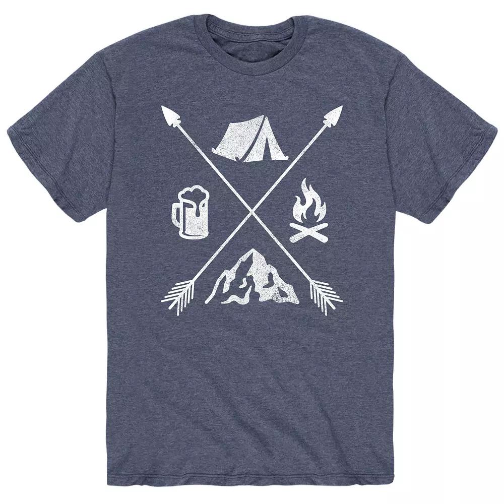 Men's Camping Icons Arrows Tee,  Product Image