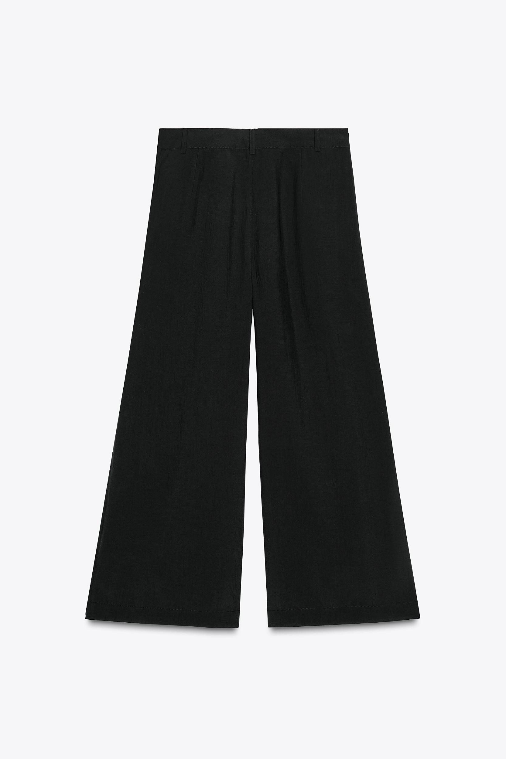 ZW COLLECTION CROPPED PLEATED PANTS Product Image