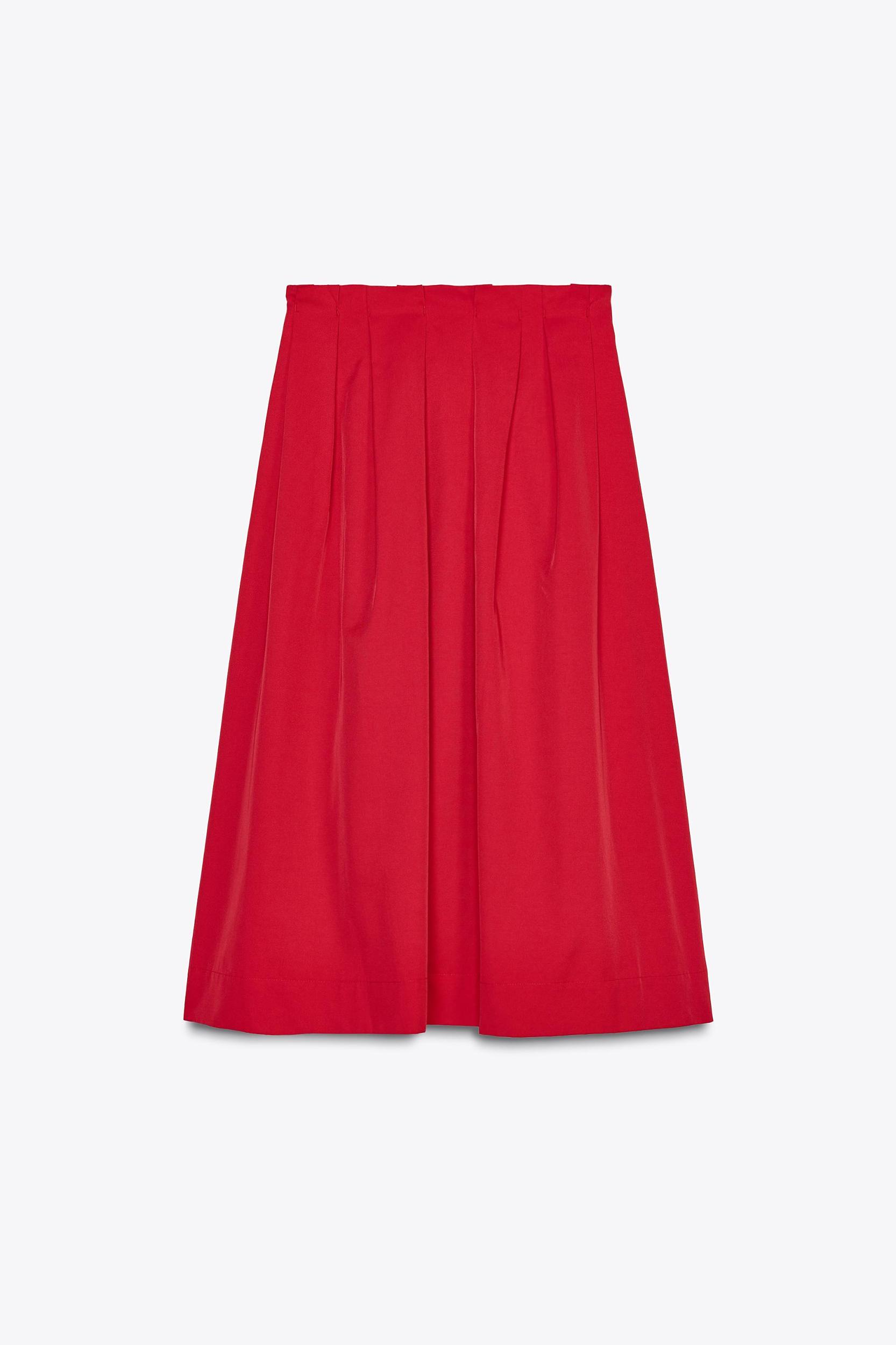 ZW COLLECTION PLEATED MIDI SKIRT Product Image