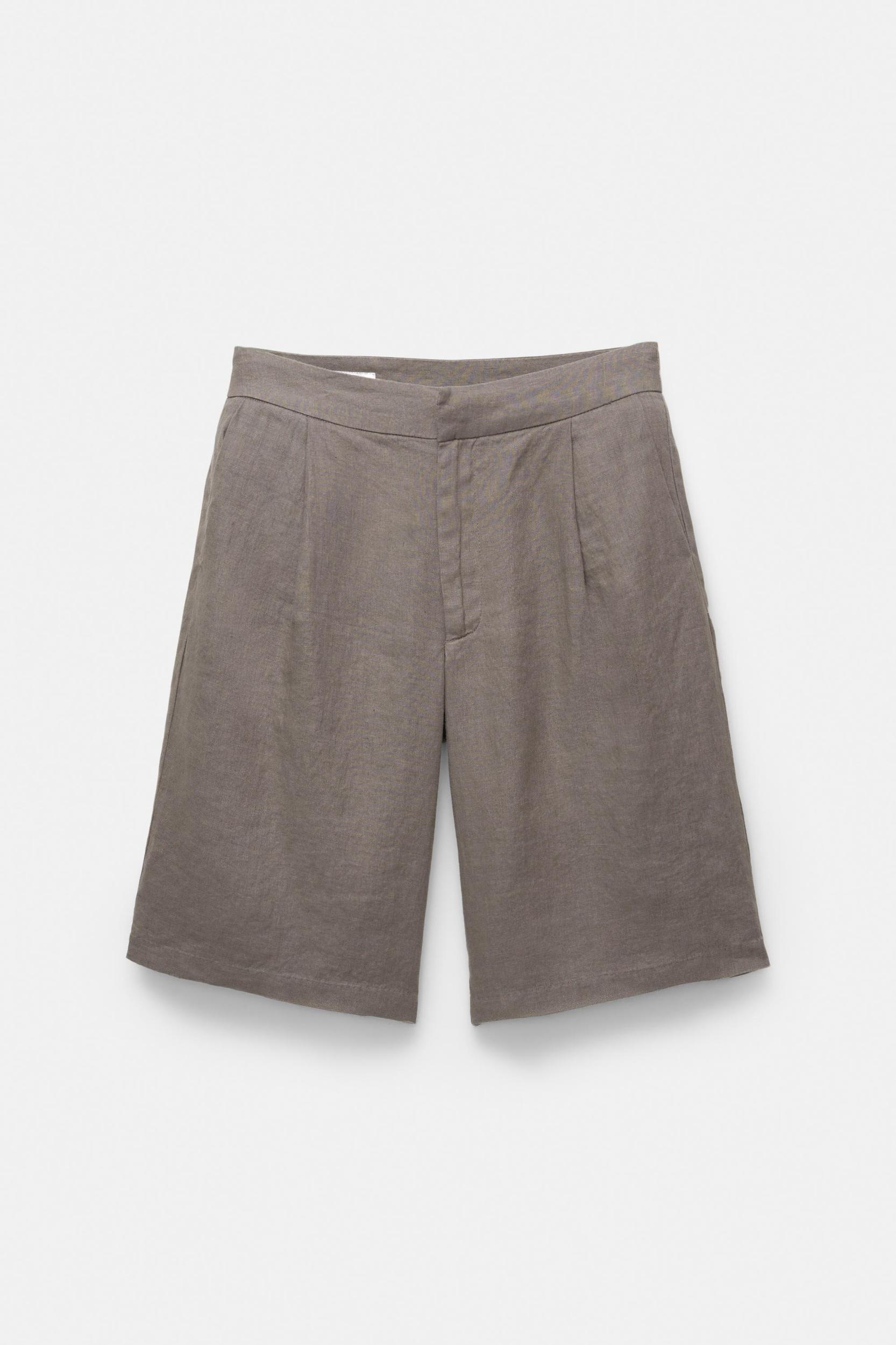 100% linen Bermuda shorts Product Image