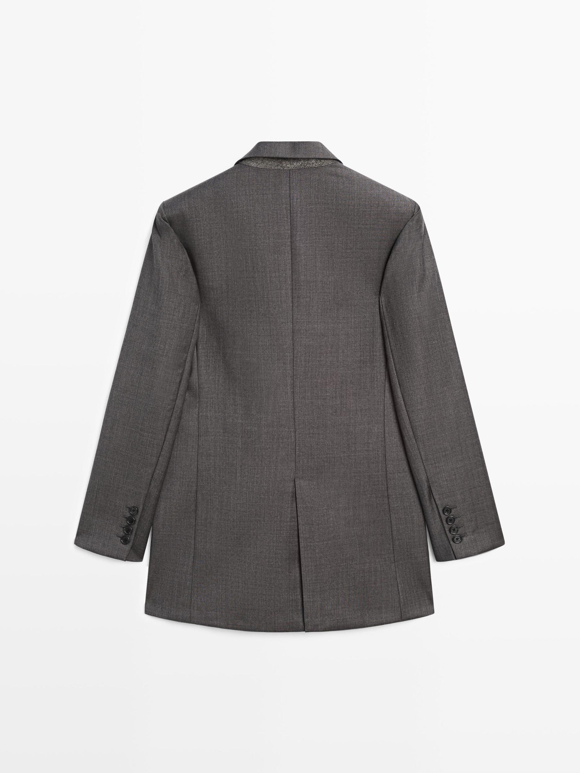 100% wool suit blazer Product Image
