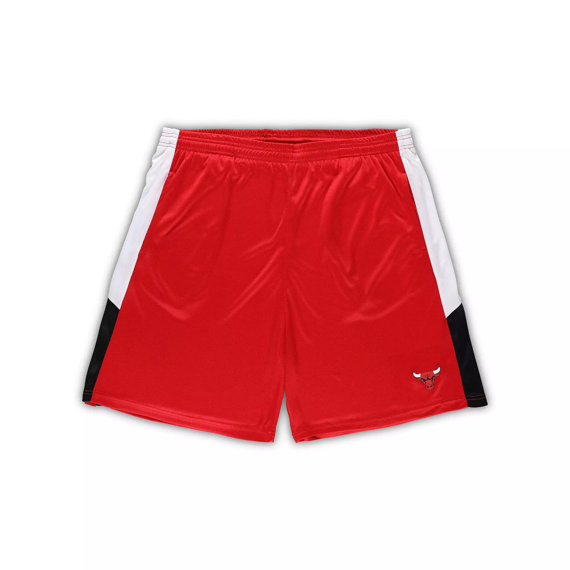 Men's Fanatics Branded Red Chicago Bulls Big & Tall Champion Rush Practice Shorts,  Product Image