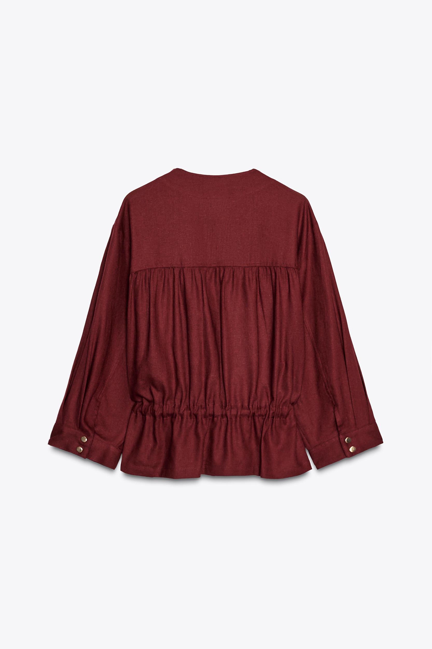 LINEN SAFARI JACKET Product Image