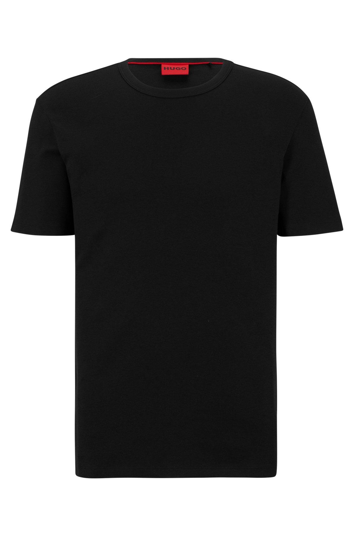 Pima-cotton regular-fit T-shirt with contrast logo Product Image