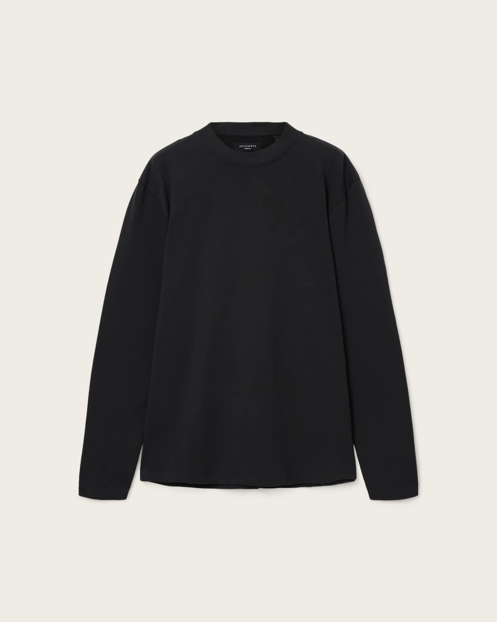 Nero Long Sleeve T-Shirt Jet Black | ALLSAINTS US Product Image