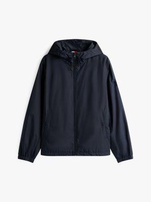 Water-Repellent Hooded Windbreaker Product Image