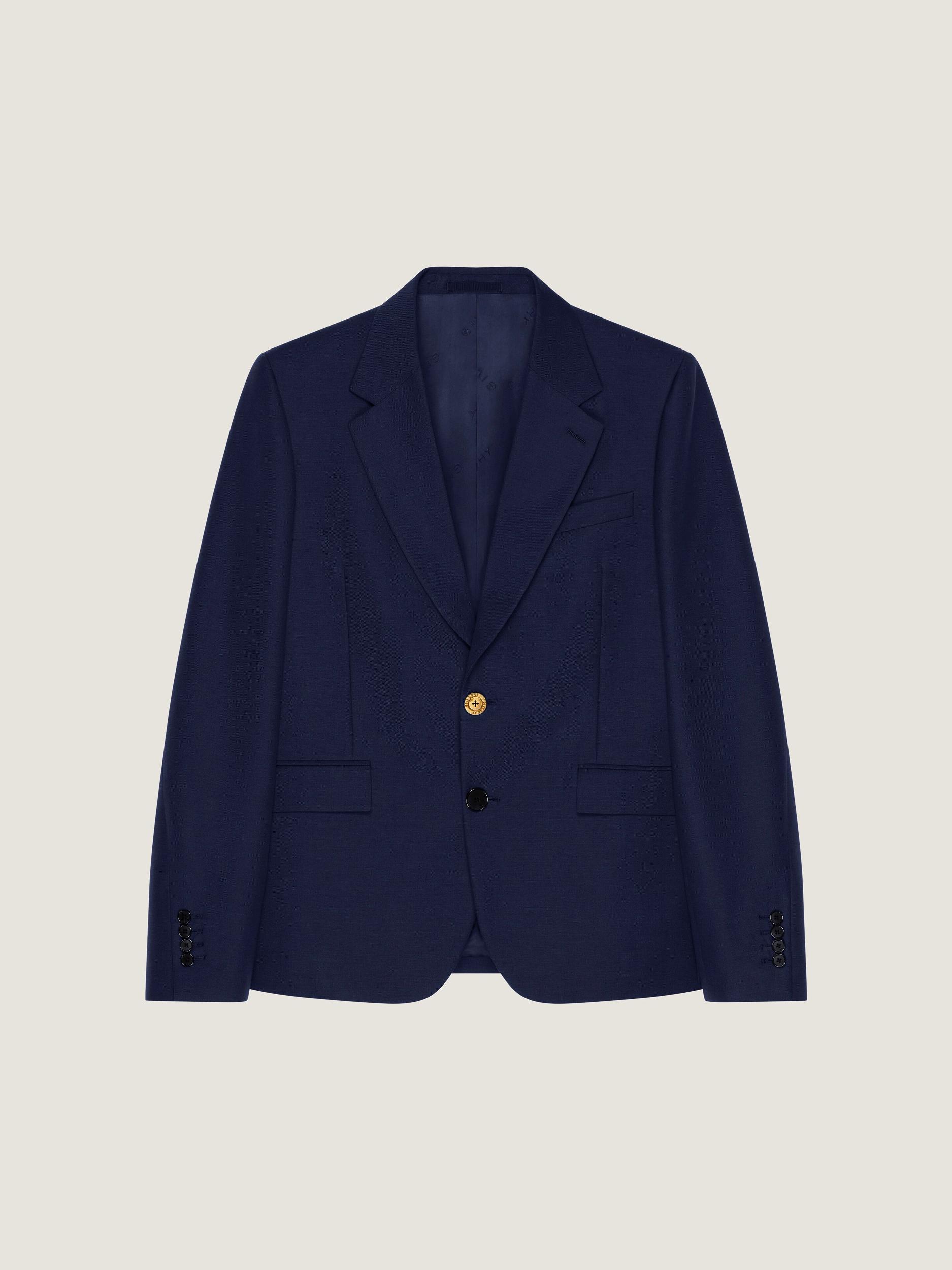 Two-button crepe blazer Product Image