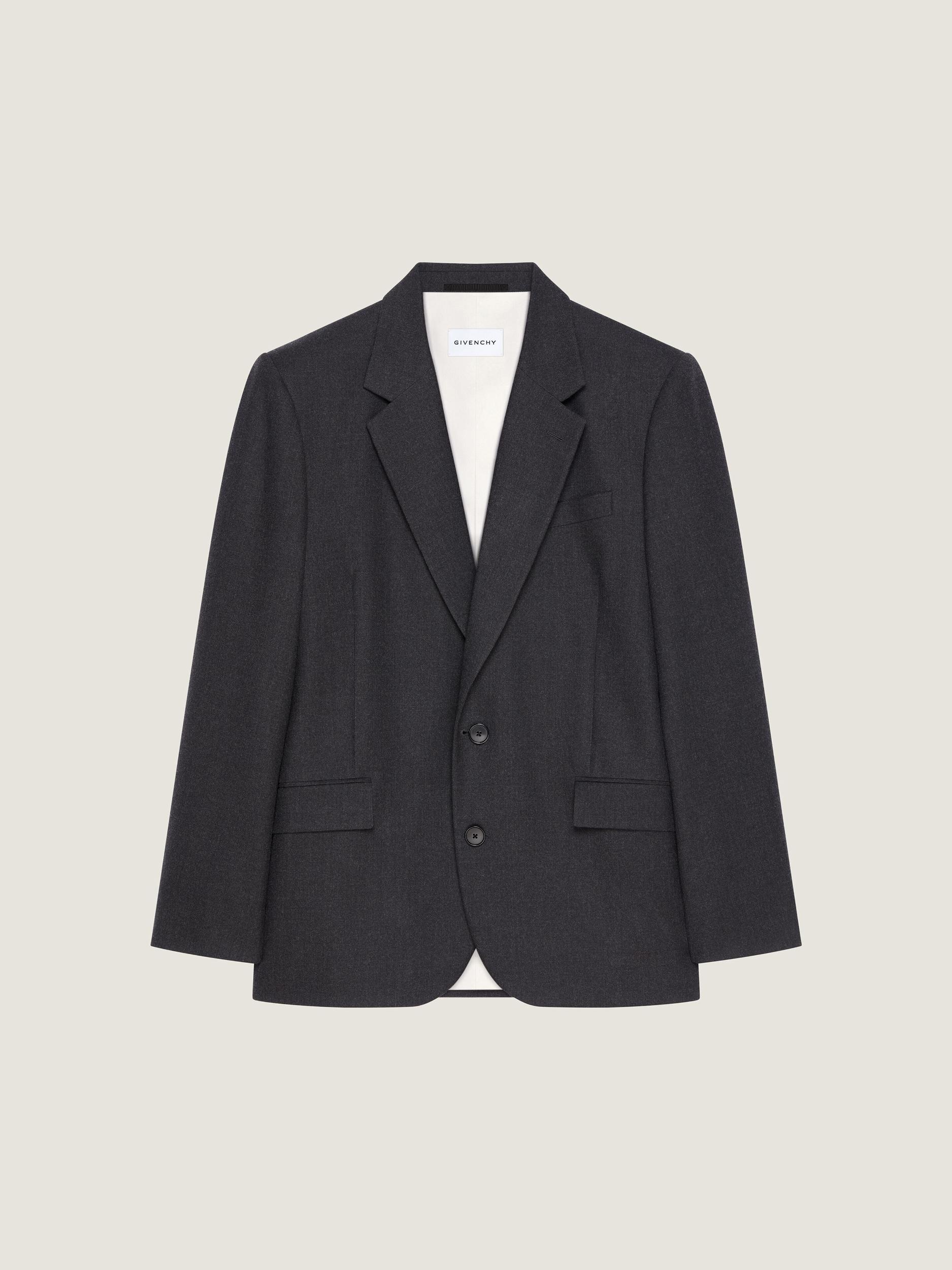 Single breasted jacket in flannel Product Image