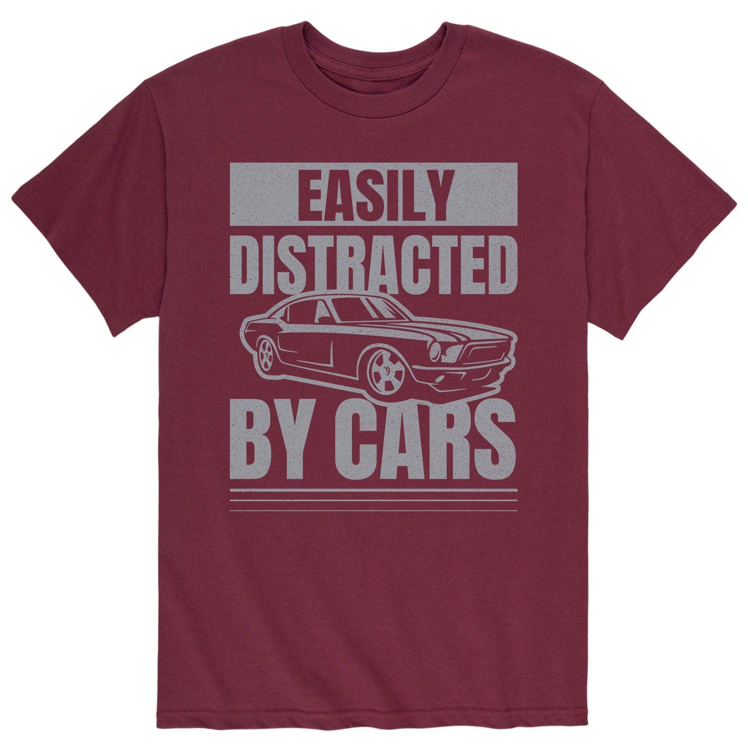 Men's Easily Distracted By Cars Tee,  Product Image