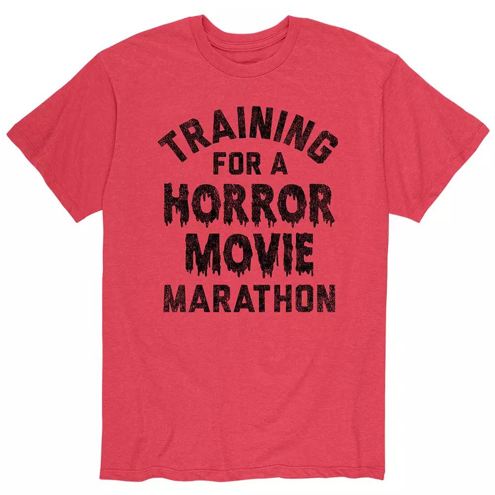 Men's "Training For A Horror Movie Marathon" Tee,  Product Image