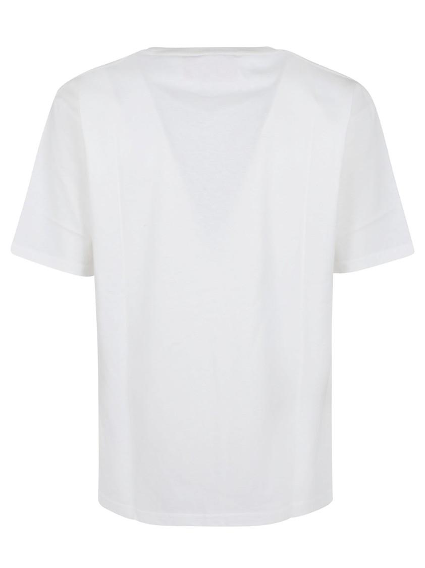 VALENTINO Cotton Crew Neck T-shirt With Graphic Print In White Product Image