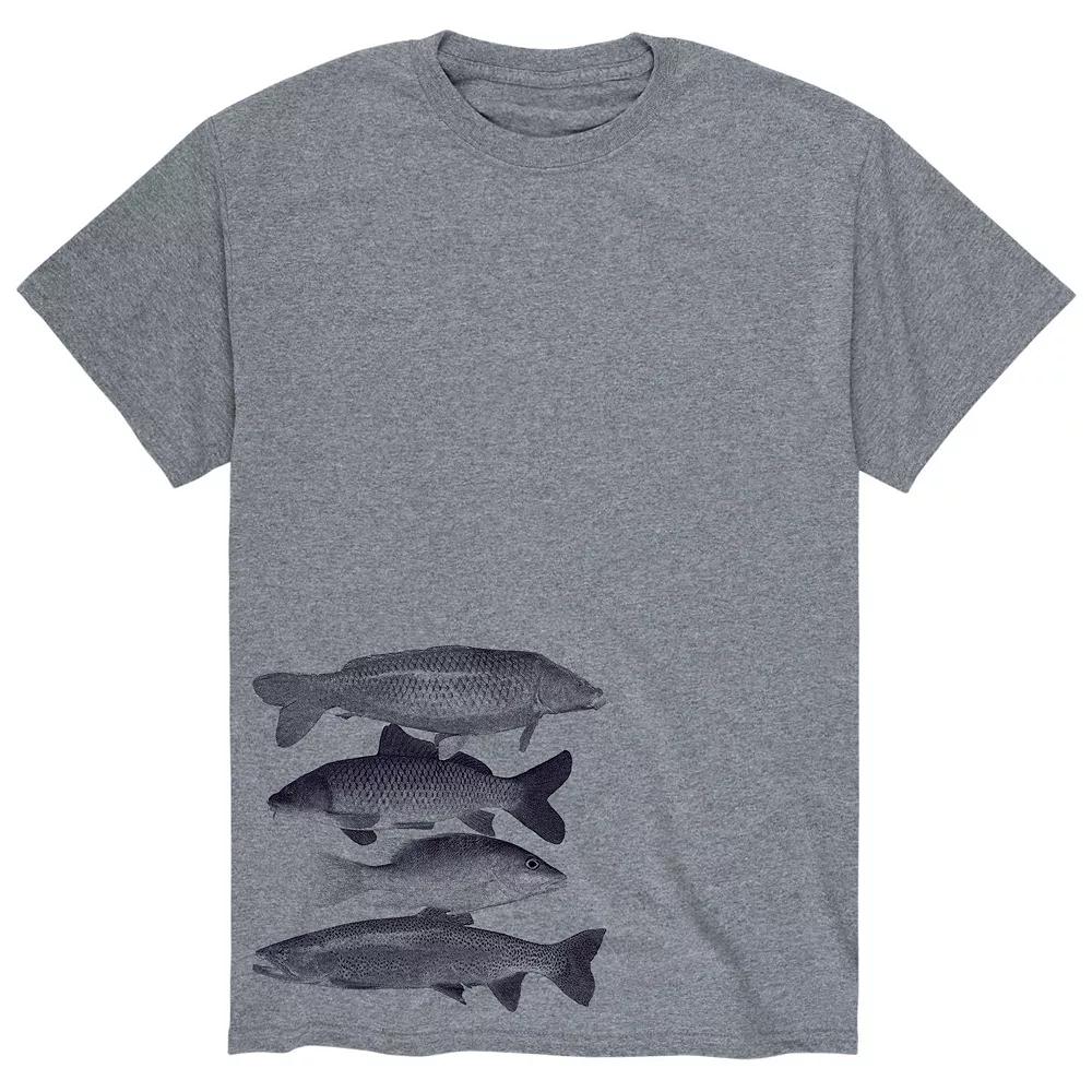 Men's Freshwater Fish Stacked Tee,  Product Image