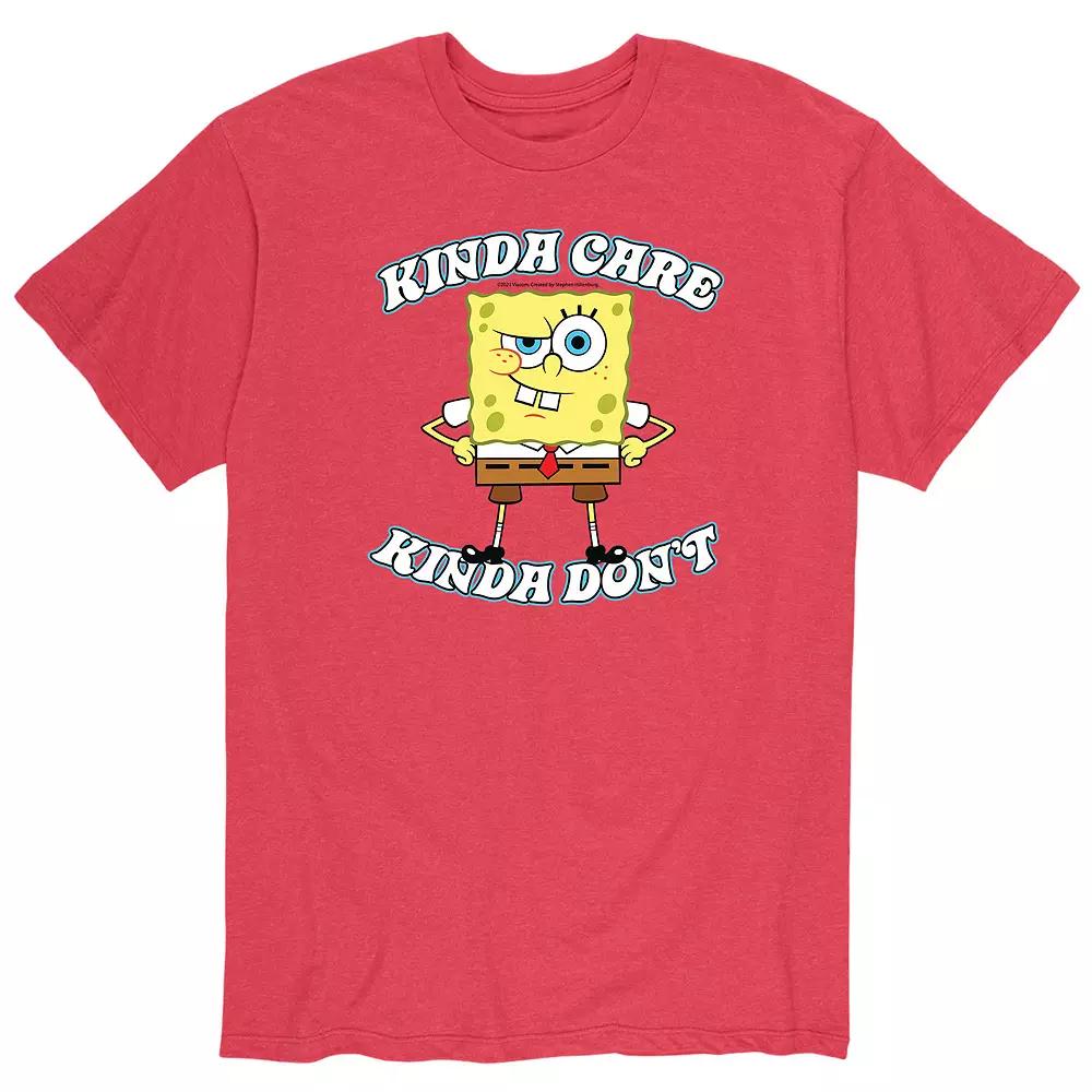Men's SpongeBob Kinda Care Tee,  Product Image
