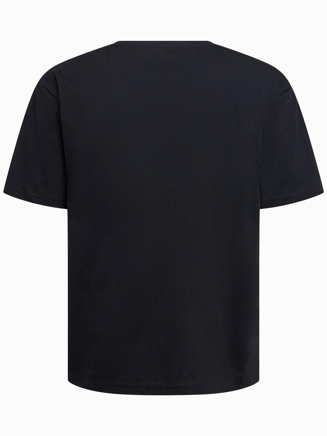 VALENTINO Crew Neck Short Sleeves T-shirts In Black Product Image