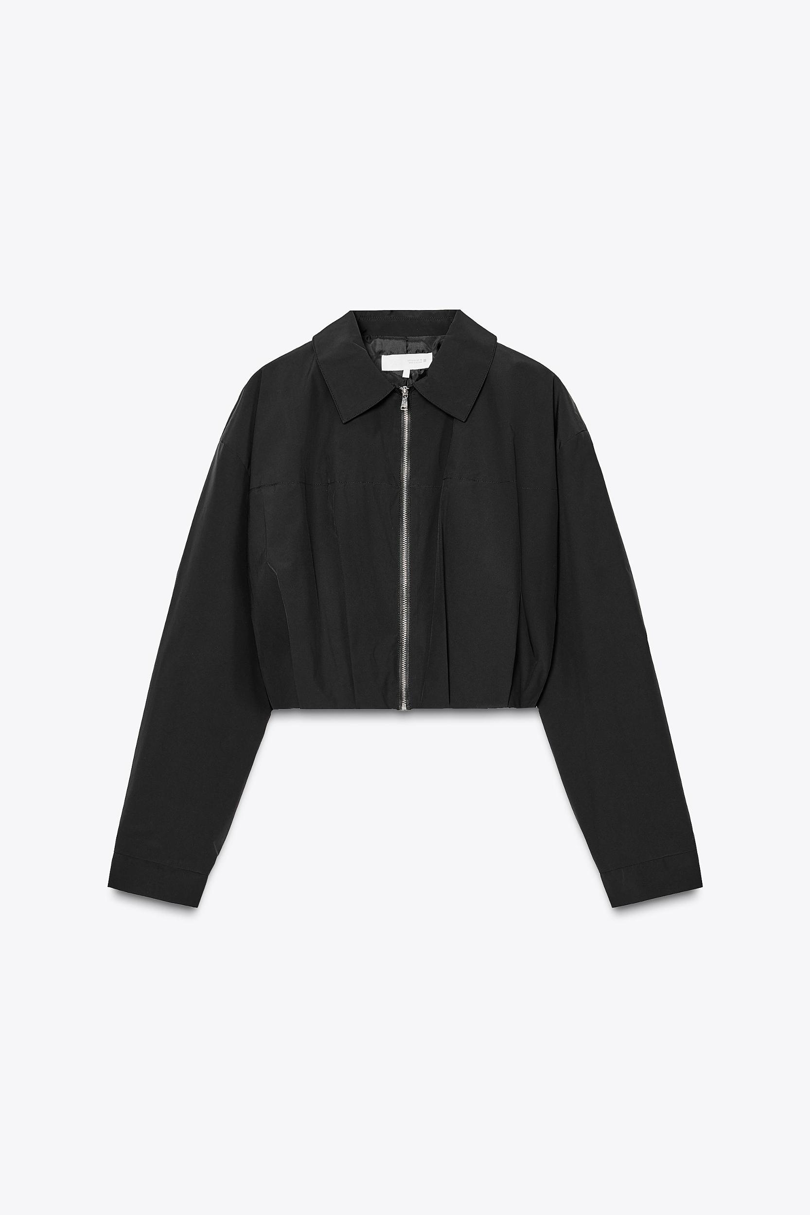 PLEATED CROPPED JACKET Product Image
