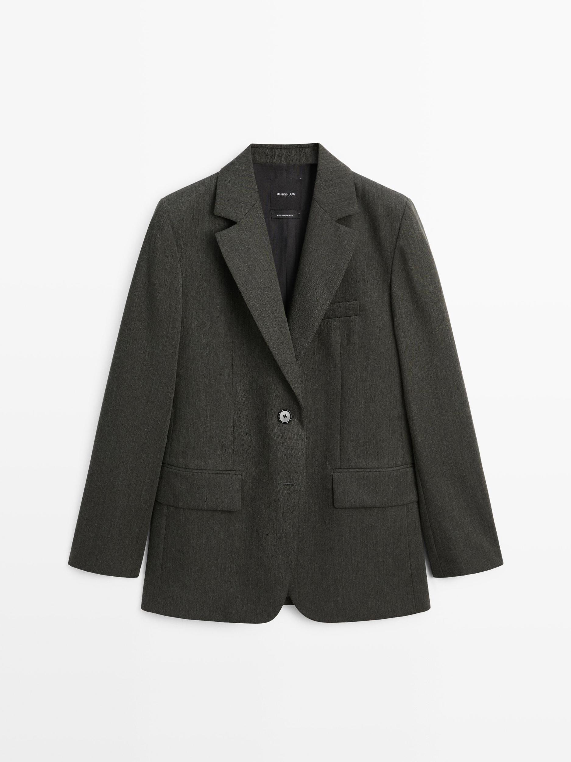 100% wool two-button blazer Product Image
