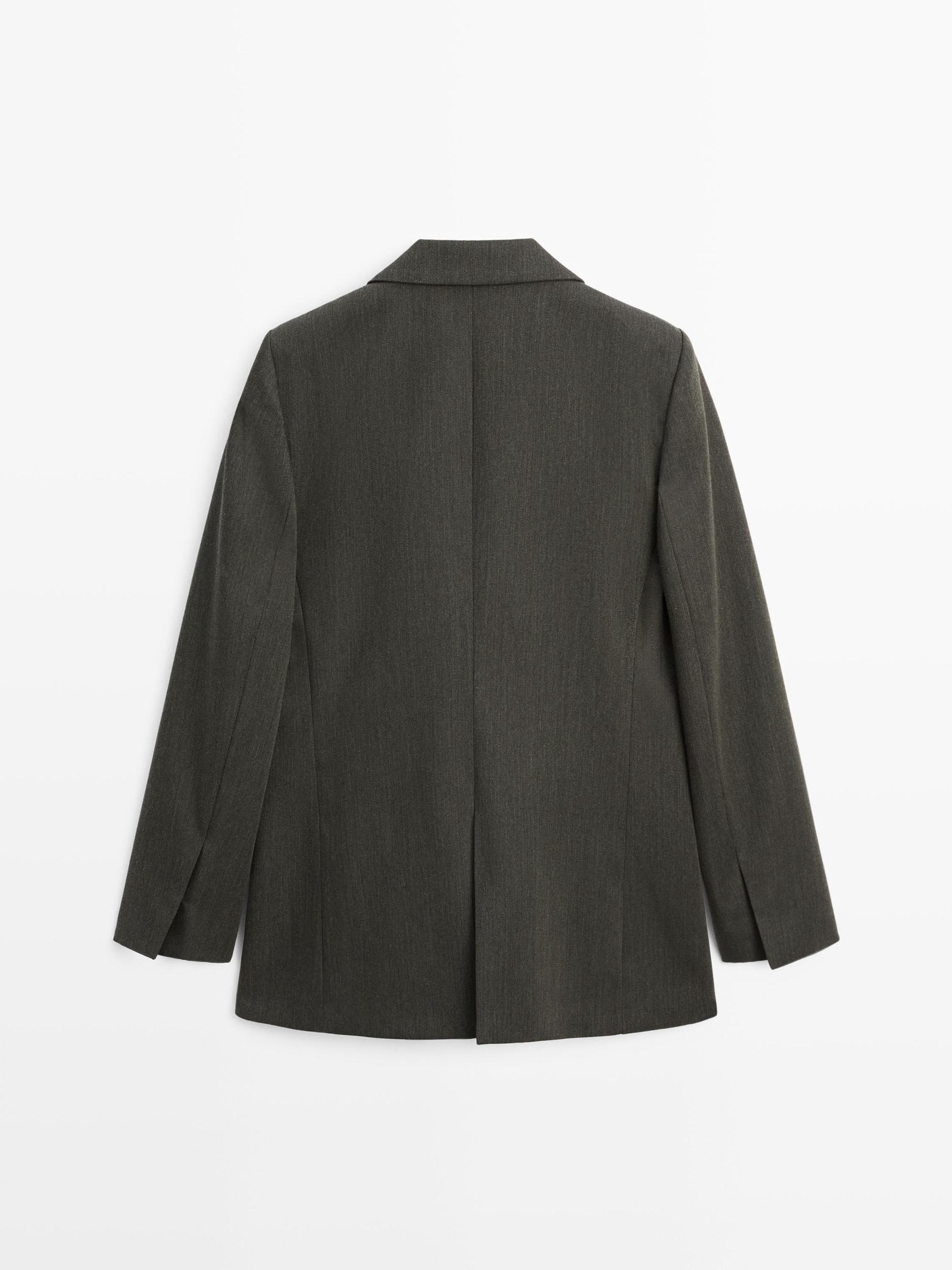 100% wool two-button blazer Product Image