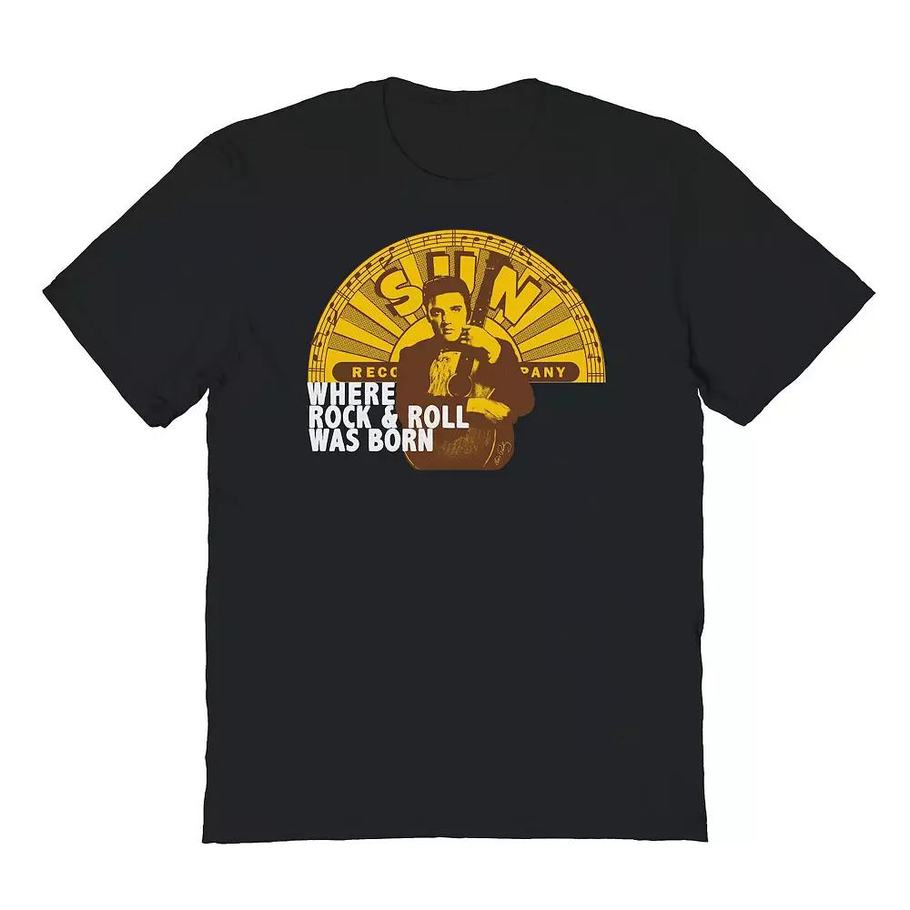 Men's Sun Records X Elvis Rock & Roll Graphic Tee, Size: Large, Gold Product Image