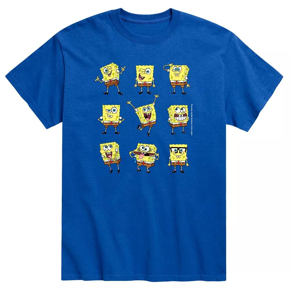 Men's SpongeBob Many Faces Tee,  Product Image