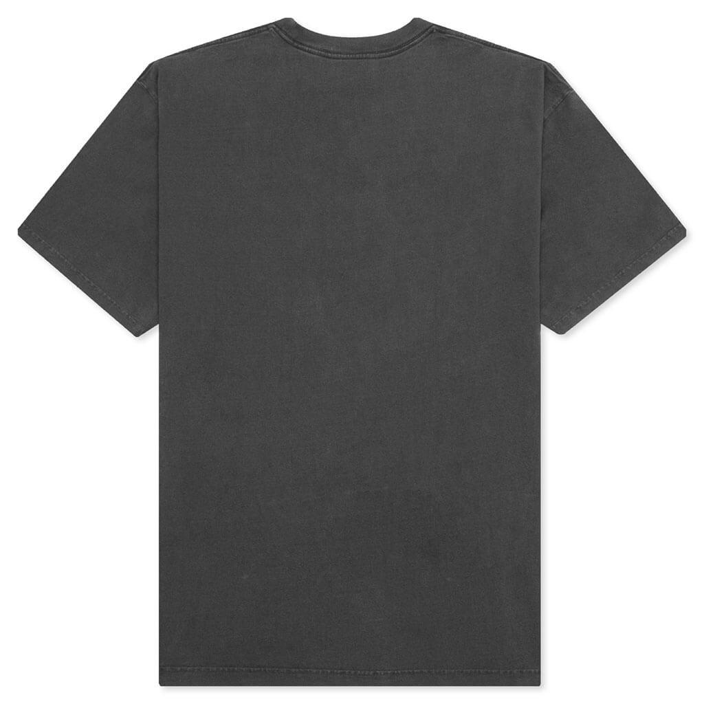 Pigment Dyed College Relaxed Fit Tee - Black Male Product Image