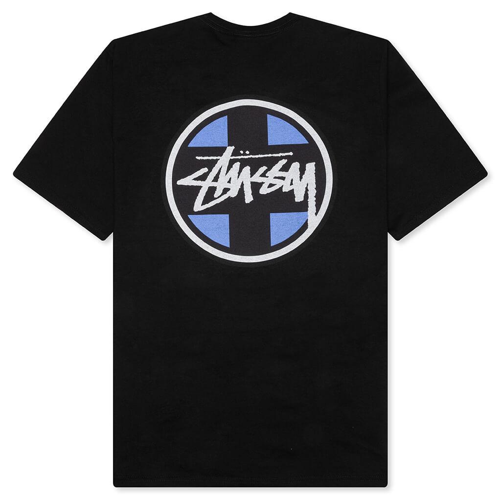 Cross Dot Pigment Dyed Tee - Black Male Product Image