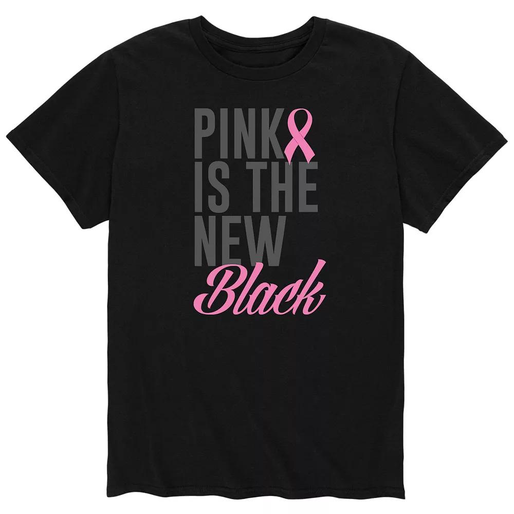 Men's Pink Is The New Black Tee,  Product Image