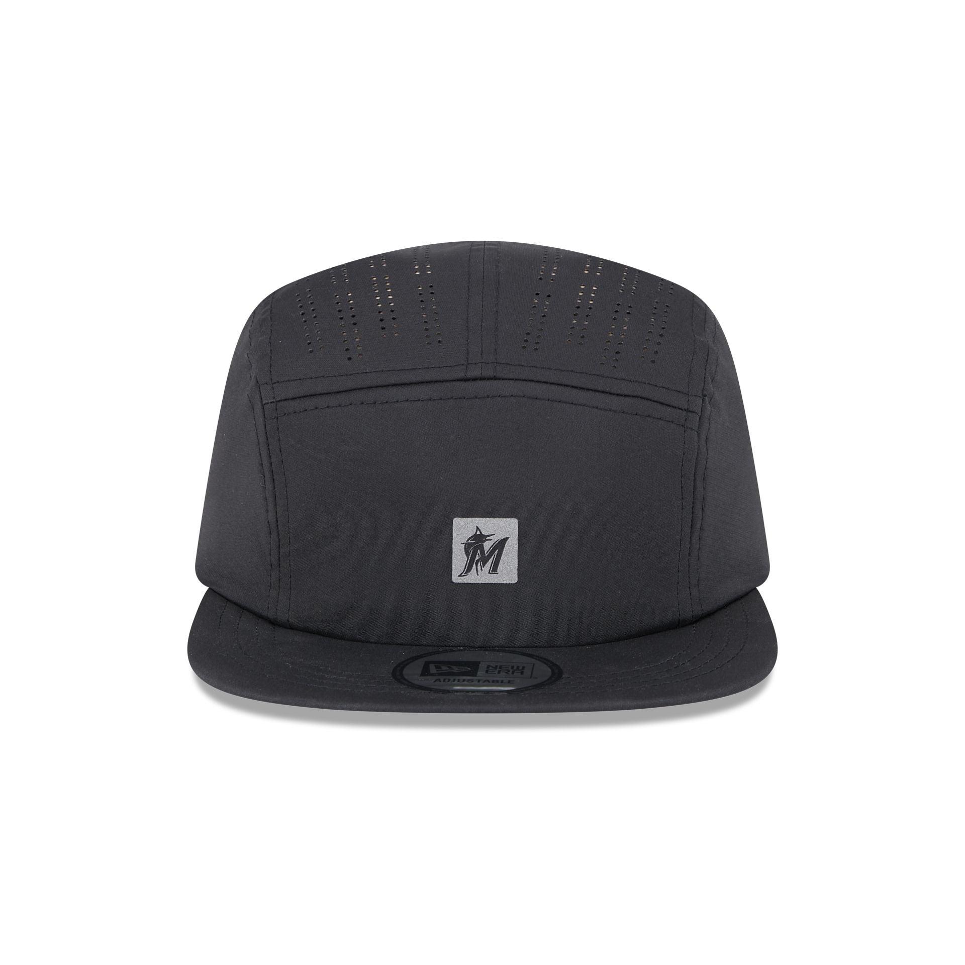Miami Marlins Reflect Camper Strapback Hat Male Product Image