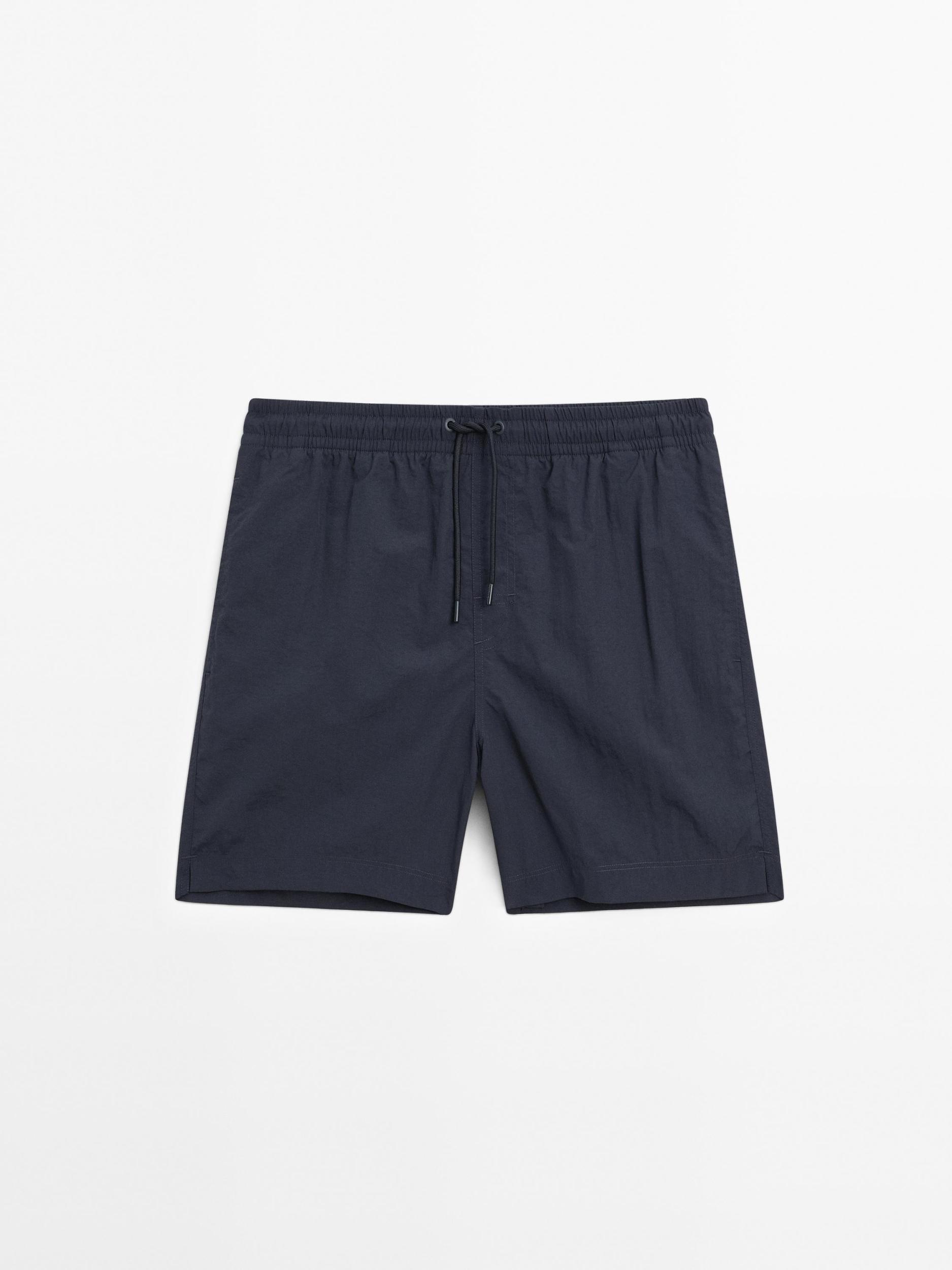 Plain short fit swimming trunks Product Image