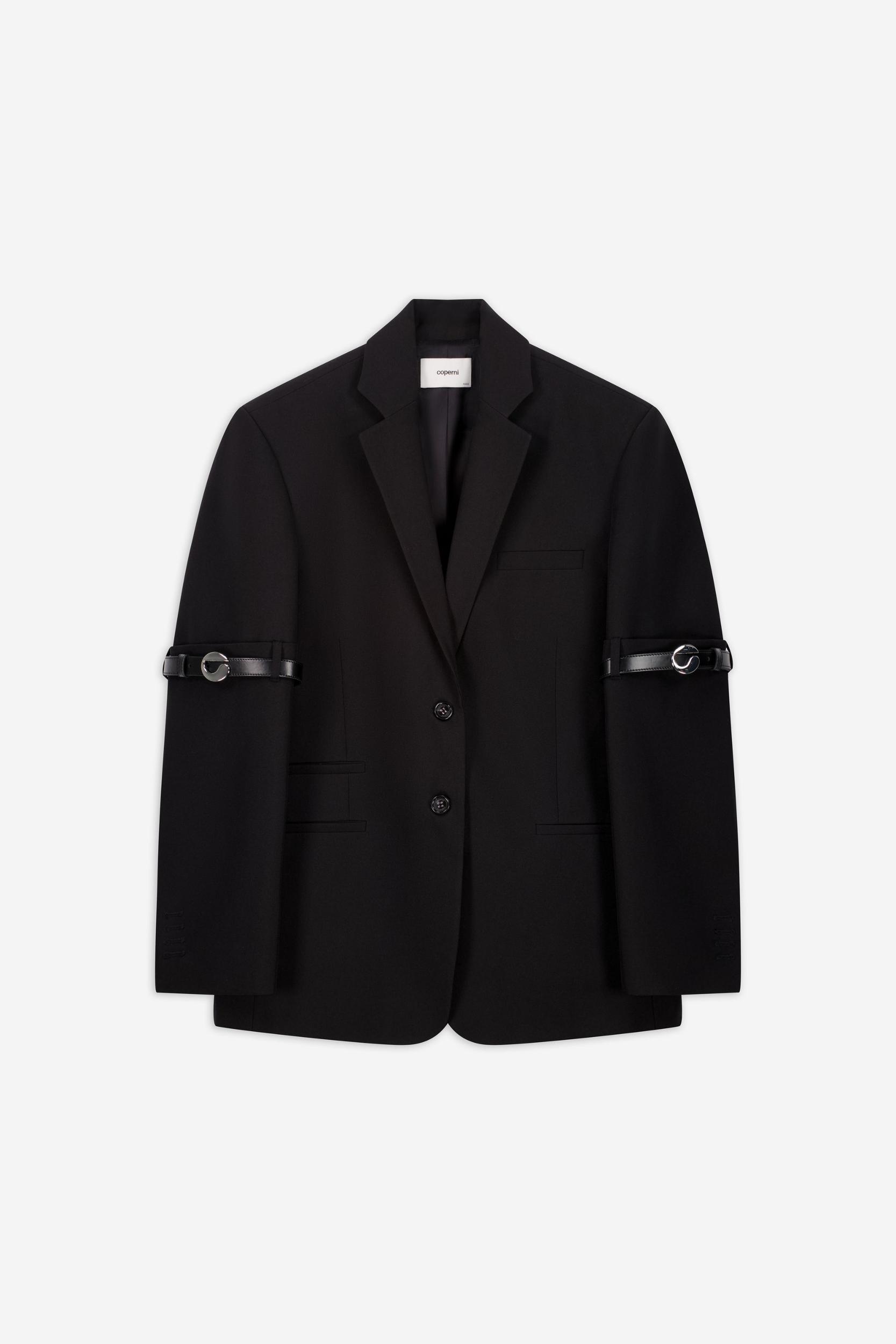 Logo Belted Blazer Product Image