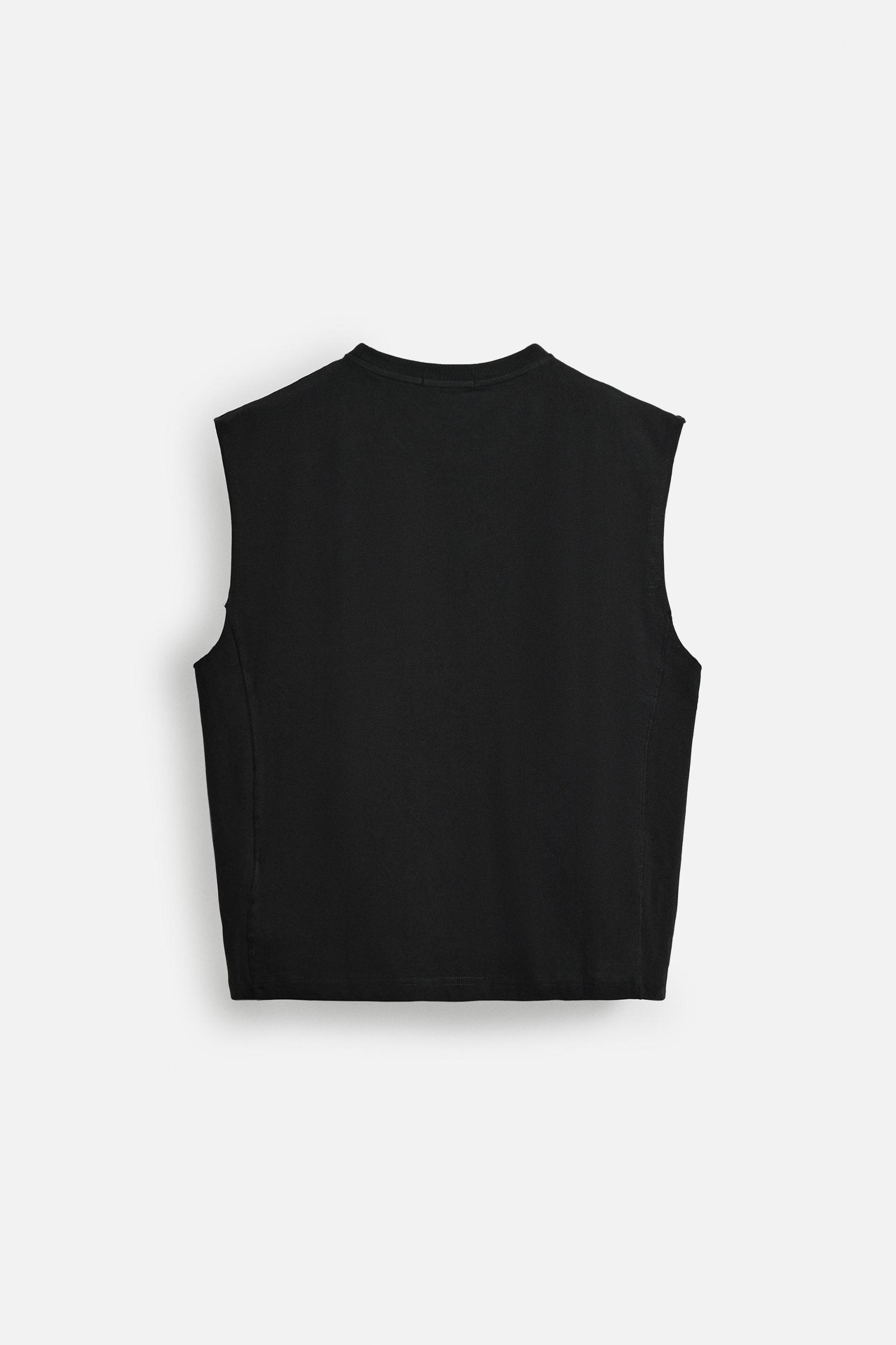TEXT PRINT TANK T-SHIRT Product Image
