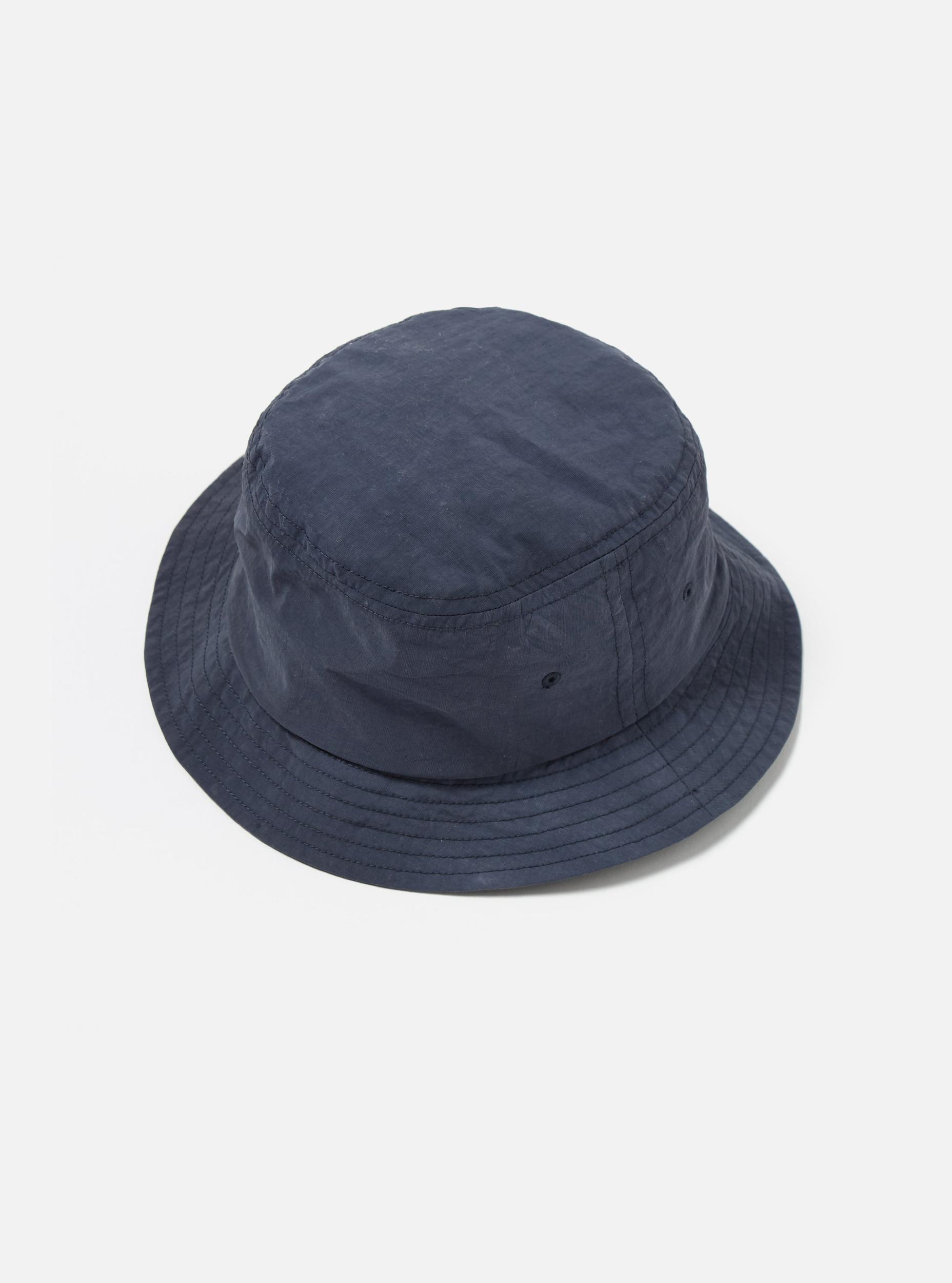 Universal Works Beach Hat in Navy Recycled Splash Nylon Product Image