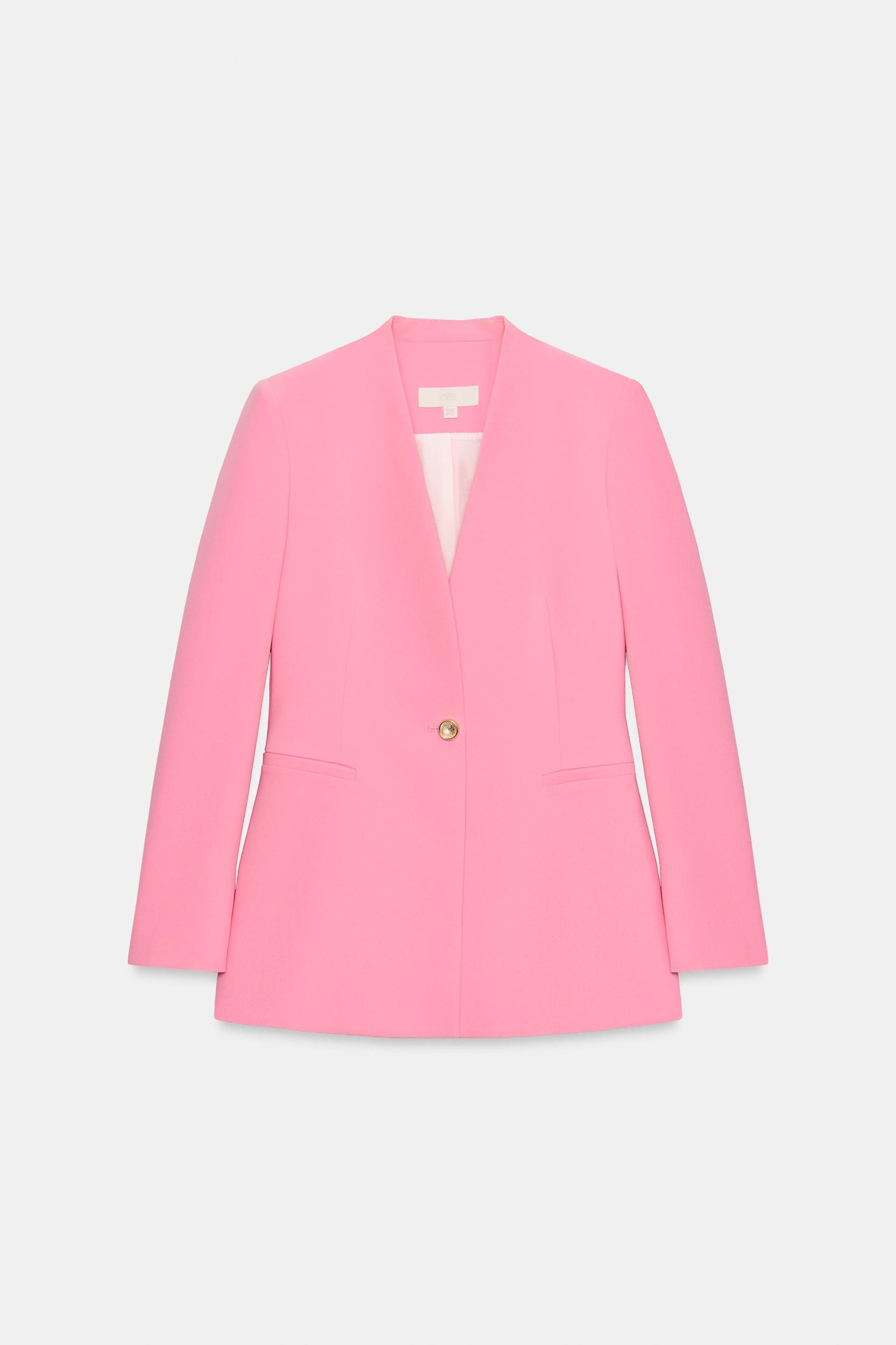 TAILORED BLAZER WITH NO LAPEL Product Image
