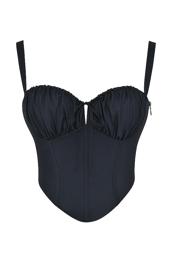 Analia  black bustier corset Product Image